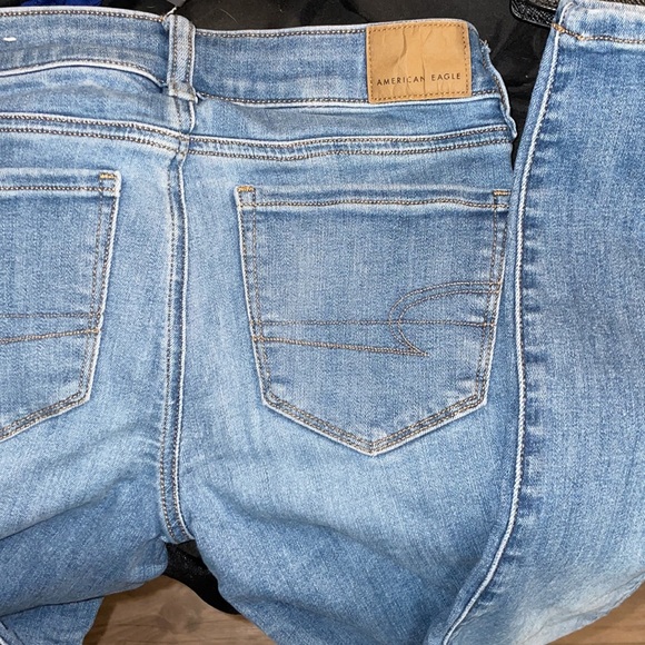 American Eagle Blue Denim Skinny Jeans - Picture 3 of 5